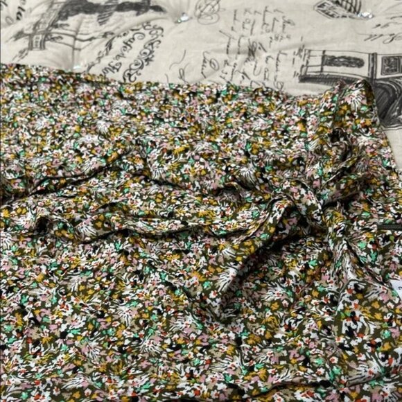 Love, Fire Tie Waist Floral Midi Skirt - Picture 5 of 15